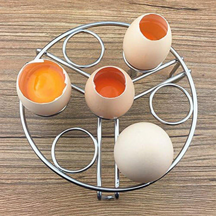 Double Layer 304 Stainless Steel Steaming Rack Tripod Egg Rack Kitchen Cooking