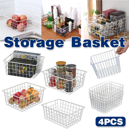 4pcs Fruit Basket Storage Baskets for Kitchen Organization Home Storage Solution