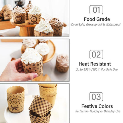 1000PCS Cake Cups Cupcake Molds Cupcake Holder Paper Baking Cups Liners Aimall