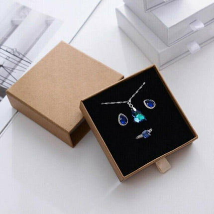 Jewellery Gift Box Necklace Ring Bracelet Bangle Earring Cardboard Box 5*5*3.5cm - Aimall