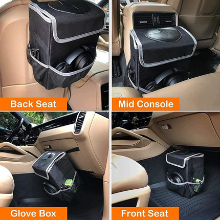 Hanging Car Storage Box Multifunctional Car Rubbish Bin Organizer for Vehicle