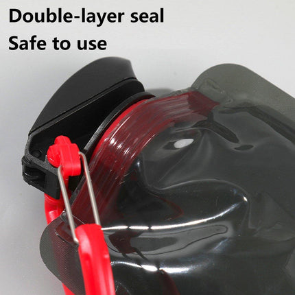 4PCS Portable 700ML Folding Water Storage Bag PE for Riding Sports Hiking Kettle