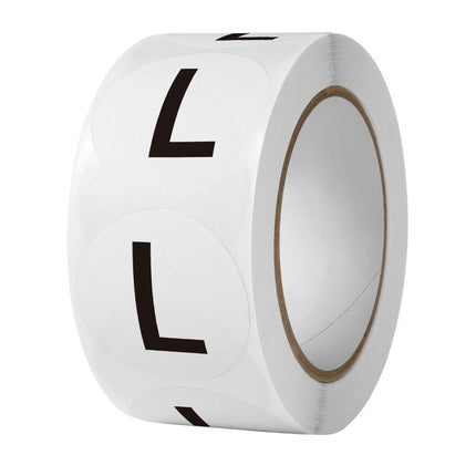 7 Rolls Clothing Size Label Sticker 1Inch Round Size Sticker Labels Self Adhesive