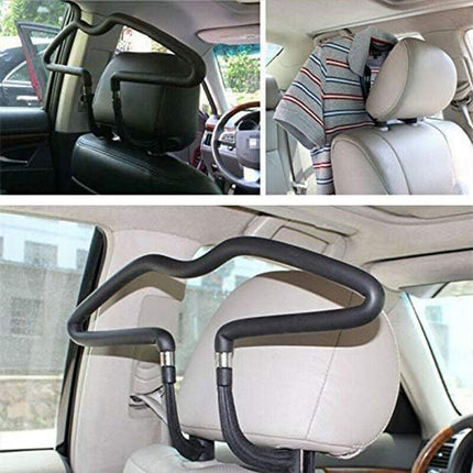 Car Seat Back Hanger Multifunctional Clothes Storage Rack PU Leather Suit Holder