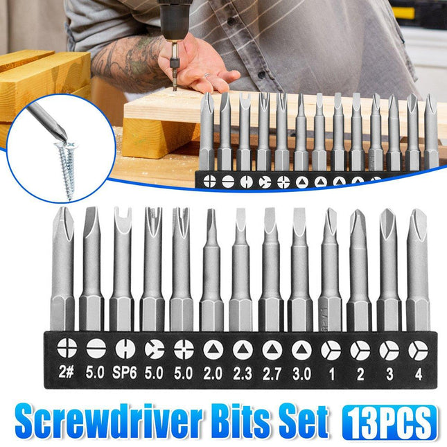 13pcs Screwdriver Bits Set Special Shaped Head Household Tools Repair Kit Set