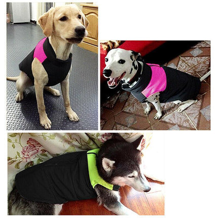 2XL Large Dog Jacket Padded Waterproof Pet Clothes Warm Windbreaker Vest Coat Winter - Aimall