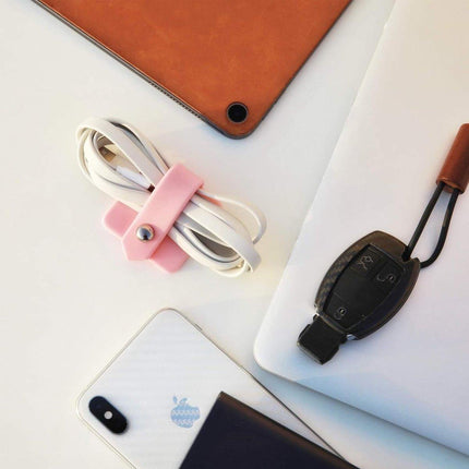 5pcs Charging Cable Earphone Winder Data Cable Organizer Clip Holder for Home
