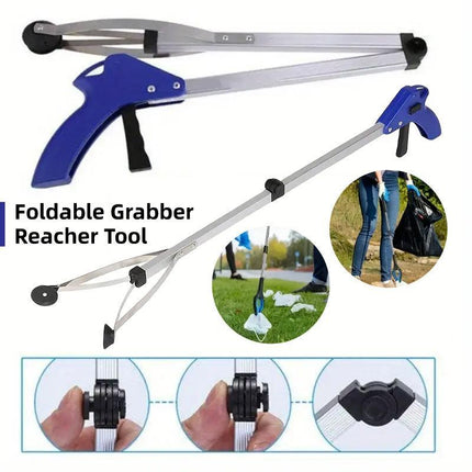 2pcs Foldable Trash Grabber Tool Household Litter Picker Handy Garbage Claw