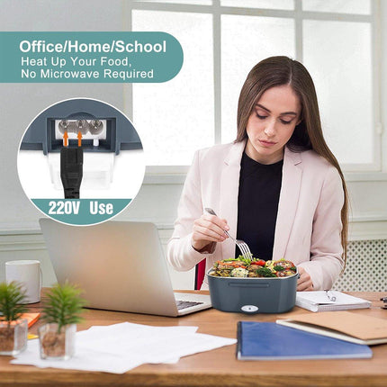 Portable Electric Lunch Box Heated Thermal Insulated Food Warmer for Home
