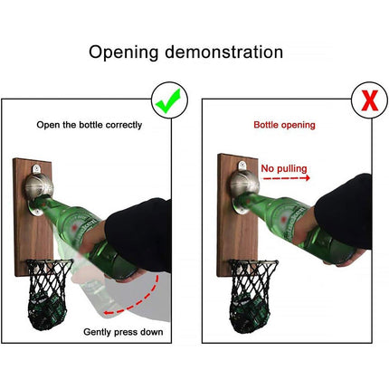 Magnetic Wooden Beer Bottle Opener Football Basketball Wine Opener Refrigerator