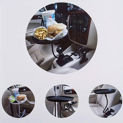 Adjustable Car Plate Tray Holder Multifunctional Food Table for Vehicle Interior