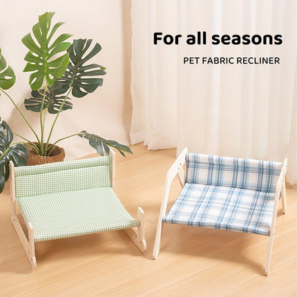 Cat Fabric Chair Bed Washable Recliner Portable Puppy Sleeping House Nest Chiar