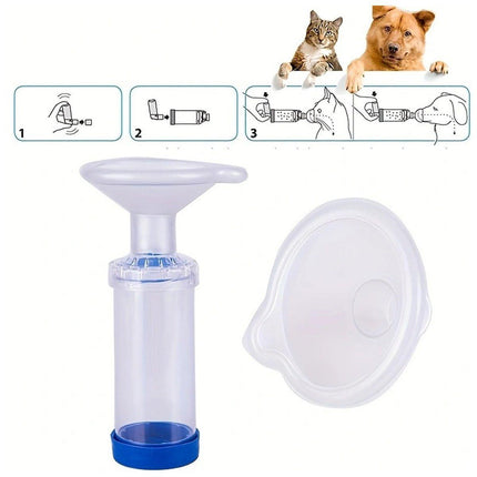 Pet Dog and Cat Inhaler Mouthpiece Handheld Inhaler for Pets Health Care Use