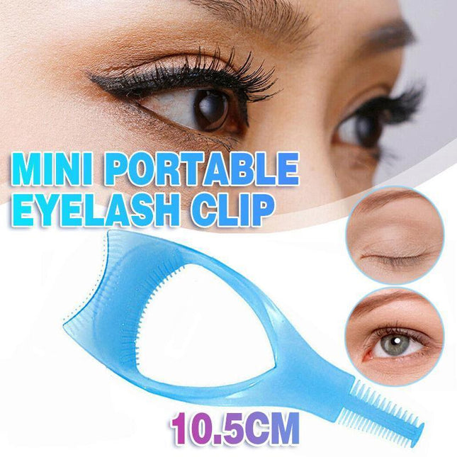 3 In 1 Eyelash Mascara Makeup Guard Protect Tool Applicator Curler Comb Lashes - Aimall