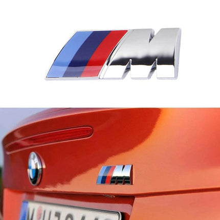 REPLACEMENT M SPORT LOGO BADGE STICKER TRUNK FITS BMW M, 3, 5, X Series - Aimall