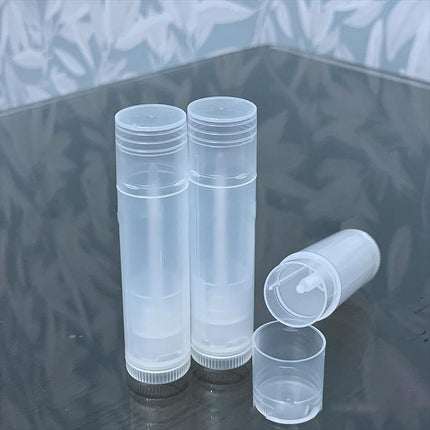 10/30/50/100x Clear Lip Balm Tubes Caps 5g Transparent Empty Lipstick Container - Aimall