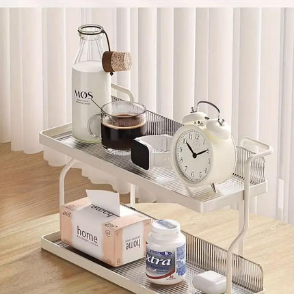 2 Tier Shelf Kitchen Storage Rack Organizer for Home and Countertop Organization