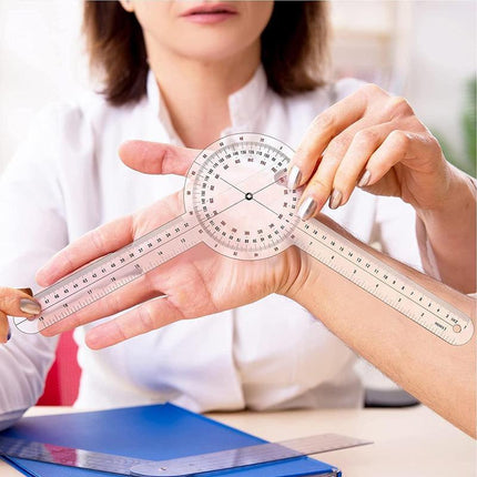 49CM 360 Degrees Calibrated Goniometer Physio Medical Joint Angle Measure Ruler - Aimall