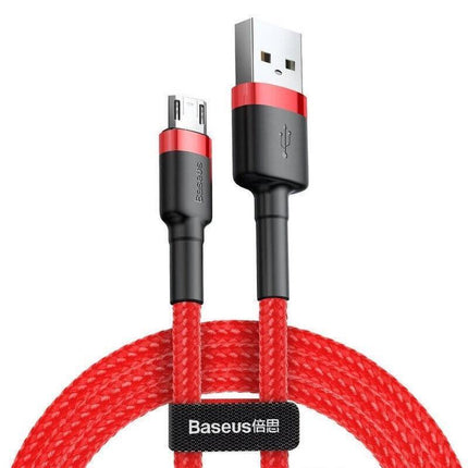 Baseus Micro USB 2.4A Fast Charging & Data Sync Cable Cord For Android Samsung 1PC 2M - Aimall