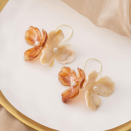Retro Floral Geometric Earrings Vintage Fashion Jewelry for Women Accessories