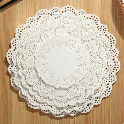 250pcs Baking Parchment Paper Flower Design Kitchen Oil Absorbing Cake Liners