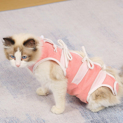Breathable Anti-Slip Anti-Scratch Pet Neutering Recovery Suit for Cats and Dogs
