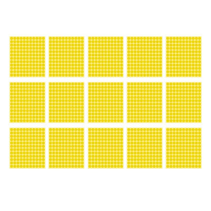 8/13/25/50mm Colour Sticker Dots Adhesive Round Labels Circular Scrapbooking Yellow - Aimall