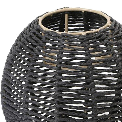 Simulated Rattan Ceiling Light Cover Handmade Rustic Woven Lamp Shade Decor