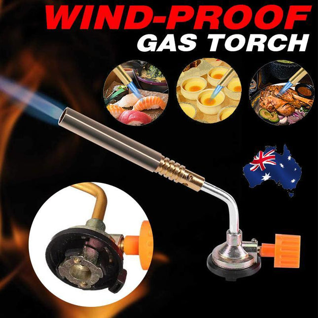 Butane Gas Torch Blow Lighter Flame Gun Burner Torch BBQ Welding Kitchen Baking - Aimall