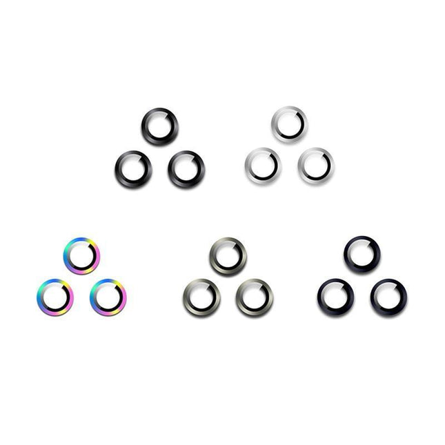 For Apple iPhone 15 Pro/Pro Max Camera Lens Protector Glass Screen Metal Ring