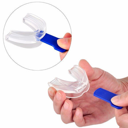 2 Set Anti Snore Stop Snoring Sleep Apnea Mouthpiece Tray Stopper Mouthguard - Aimall