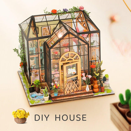  LED Jenny's Flower House DIY Miniature House Kit