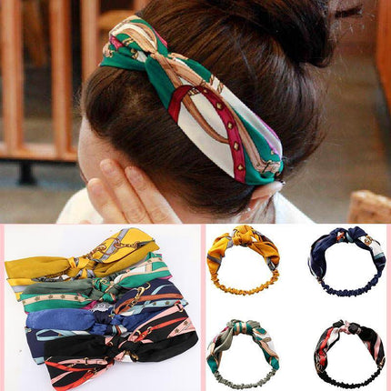 Women Lady Boho Bohemian Cross hair head headband band Scarf Wrap Bandana AU - Aimall