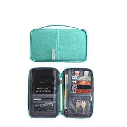 Waterproof Passport Holder Travel Document Wallet RFID Bag Family Case Organizer S - Aimall