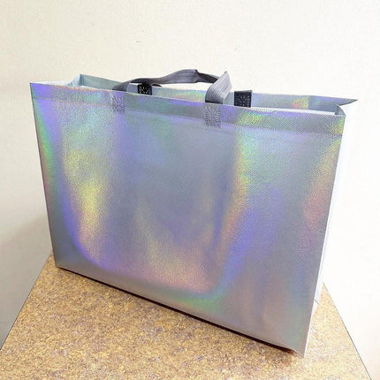 25pcs Laser Color Changing Tote Bags Shopping Gift Bags for Parties and Events