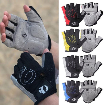 XL Size Cycling Bicycle Half Finger Bike Gloves Unisex Anti Slip Padded - Aimall