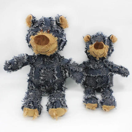 Puppy Squeaky Plush Toy Small Dog Chew Soft Bear Pet Companion