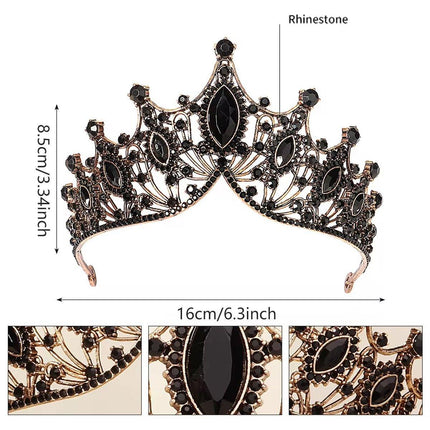 Bridal Tiara Baroque Style Crown Wedding Party Headpiece Women Dress Accessories