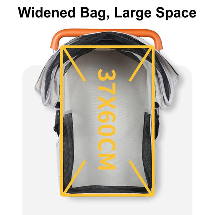 Foldable 2 in 1 Pet Stroller for Outdoor Travel Outing Lightweight Pet Carrier