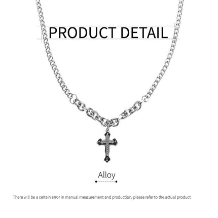 Hip Hop Cross Necklaces Men Women Punk Style Fashion Jewellery Chain