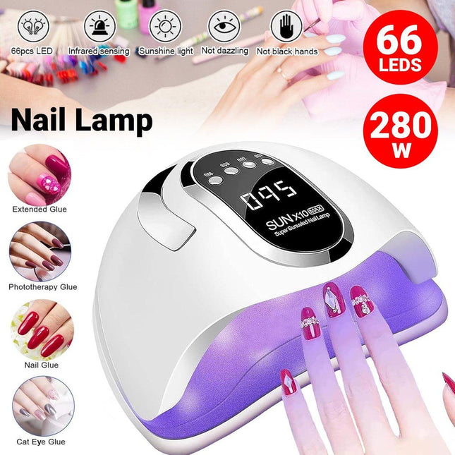 Nail Lamp UV LED Light Therapy Machine Quick Drying Nail Dryer for Manicure Tool