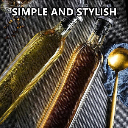 250/500ml Olive Oil Vinegar Pourer Dispenser Glass Bottle Kitchen Tools Cooking - Aimall