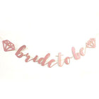 Bride To Be Rose Gold Banner Diamond Wedding Bridal Shower Hens Party Decoration - Aimall