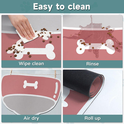 Absorbent Quick Dry Pet Floor Mats Easy Care Non Slip Dog Cat Mat Indoor Outdoor