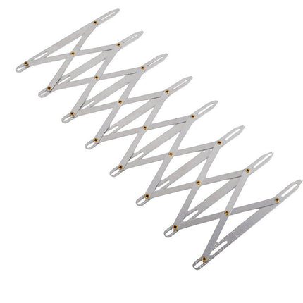 Equidistant Ruler DIY Tools Open Hole Punching Aluminum Seam Gauge for Crafts