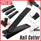 3Pcs Manicure Nail Cutter Stainless Steel Nail Clipper Cutter Toenail Trimm Set