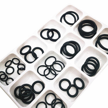 Rubber O-Ring Assortment Kit 50PC- Pack O-Rings Set Automotive Plumbing Seals - Aimall