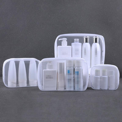 Transparent PVC Cosmetic Bag Waterproof Lightweight Travel Organizer  4Sizes