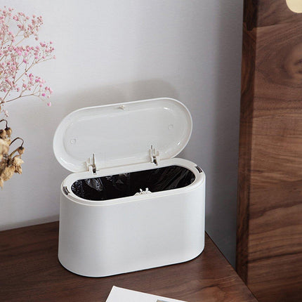 Desktop Wastebasket Organizer Small Trash Bin Compact Wastebasket for Office Use