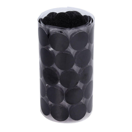Hook and Loop Sticky Self Adhesive Dots Coins Circles Tape Black White 30mm - Aimall